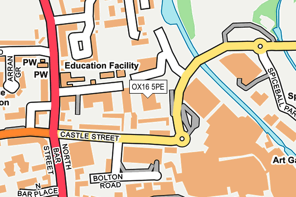OX16 5PE map - OS OpenMap – Local (Ordnance Survey) OX16 5PE map - OS OpenMap – Local (Ordnance Survey)