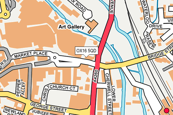 OX16 5QD map - OS OpenMap – Local (Ordnance Survey) OX16 5QD map - OS OpenMap – Local (Ordnance Survey)