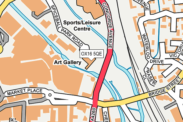 OX16 5QE map - OS OpenMap – Local (Ordnance Survey) OX16 5QE map - OS OpenMap – Local (Ordnance Survey)