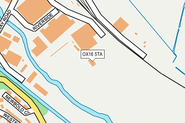OX16 5TA map - OS OpenMap – Local (Ordnance Survey) OX16 5TA map - OS OpenMap – Local (Ordnance Survey)