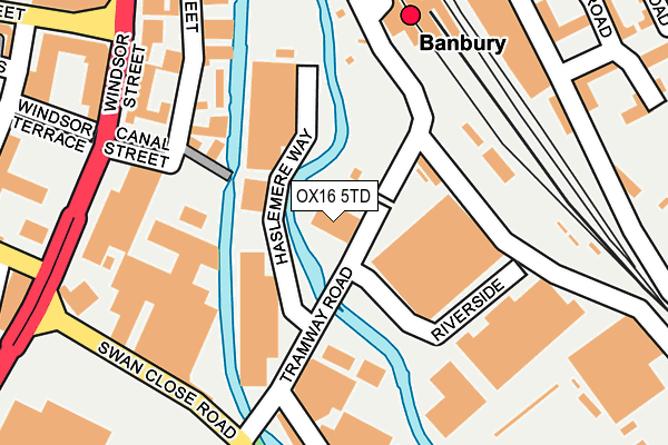 OX16 5TD map - OS OpenMap – Local (Ordnance Survey) OX16 5TD map - OS OpenMap – Local (Ordnance Survey)