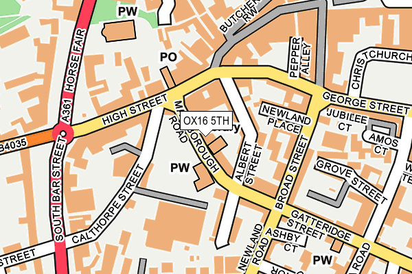 OX16 5TH map - OS OpenMap – Local (Ordnance Survey) OX16 5TH map - OS OpenMap – Local (Ordnance Survey)