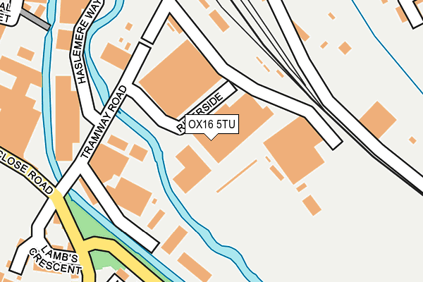 OX16 5TU map - OS OpenMap – Local (Ordnance Survey) OX16 5TU map - OS OpenMap – Local (Ordnance Survey)