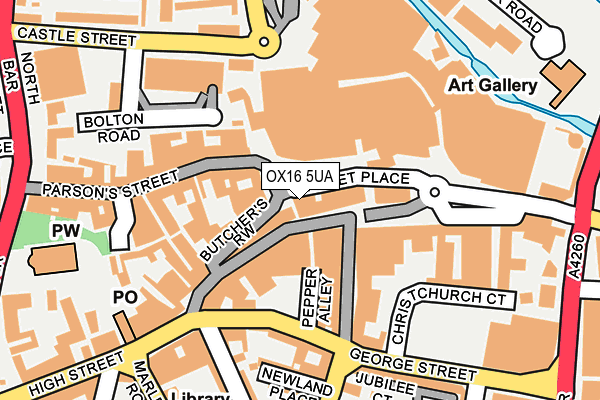 OX16 5UA map - OS OpenMap – Local (Ordnance Survey) OX16 5UA map - OS OpenMap – Local (Ordnance Survey)