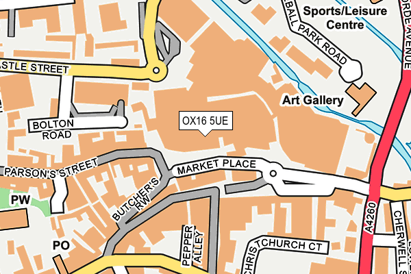OX16 5UE map - OS OpenMap – Local (Ordnance Survey) OX16 5UE map - OS OpenMap – Local (Ordnance Survey)
