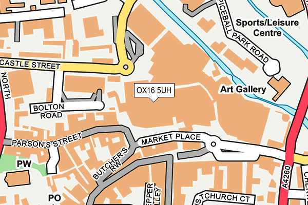 OX16 5UH map - OS OpenMap – Local (Ordnance Survey) OX16 5UH map - OS OpenMap – Local (Ordnance Survey)