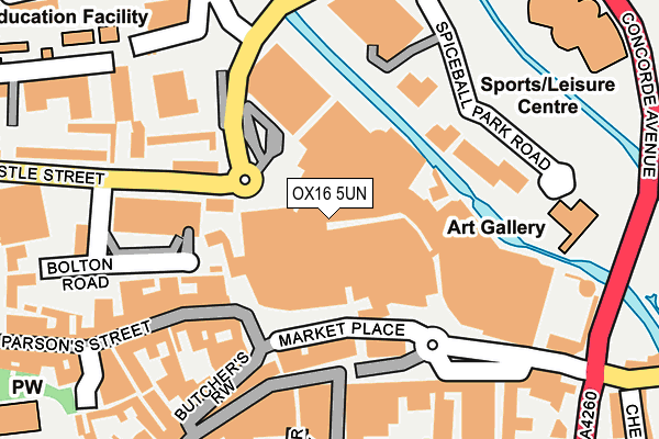 OX16 5UN map - OS OpenMap – Local (Ordnance Survey) OX16 5UN map - OS OpenMap – Local (Ordnance Survey)