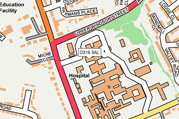 OX16 9AL map - OS OpenMap – Local (Ordnance Survey) OX16 9AL map - OS OpenMap – Local (Ordnance Survey)