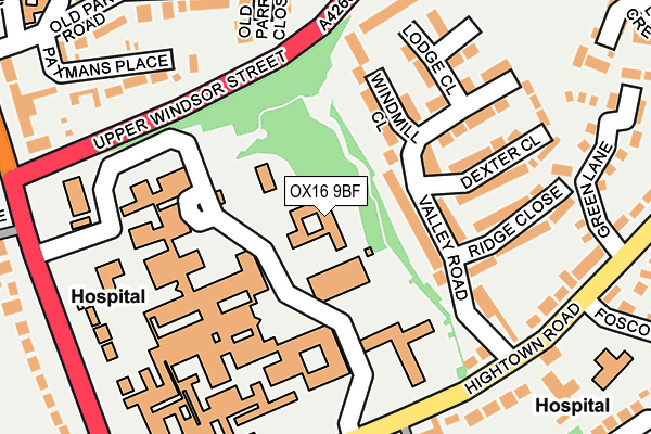 OX16 9BF map - OS OpenMap – Local (Ordnance Survey) OX16 9BF map - OS OpenMap – Local (Ordnance Survey)