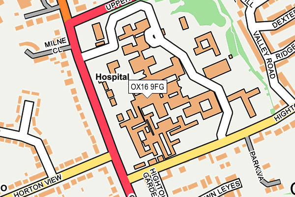 OX16 9FG map - OS OpenMap – Local (Ordnance Survey) OX16 9FG map - OS OpenMap – Local (Ordnance Survey)