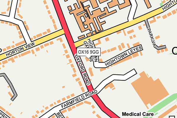 OX16 9GG map - OS OpenMap – Local (Ordnance Survey) OX16 9GG map - OS OpenMap – Local (Ordnance Survey)