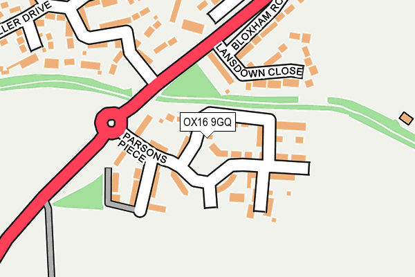 OX16 9GQ map - OS OpenMap – Local (Ordnance Survey) OX16 9GQ map - OS OpenMap – Local (Ordnance Survey)