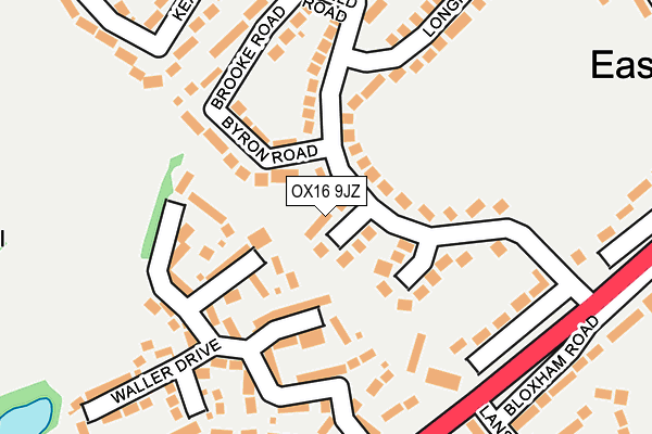 OX16 9JZ map - OS OpenMap – Local (Ordnance Survey) OX16 9JZ map - OS OpenMap – Local (Ordnance Survey)