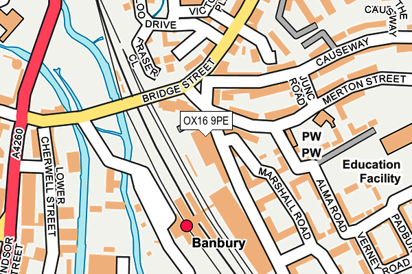 OX16 9PE map - OS OpenMap – Local (Ordnance Survey) OX16 9PE map - OS OpenMap – Local (Ordnance Survey)