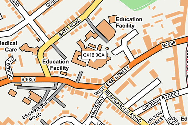 OX16 9QA map - OS OpenMap – Local (Ordnance Survey) OX16 9QA map - OS OpenMap – Local (Ordnance Survey)