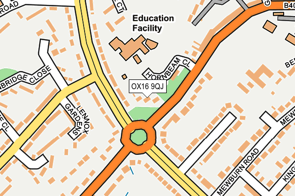 OX16 9QJ map - OS OpenMap – Local (Ordnance Survey) OX16 9QJ map - OS OpenMap – Local (Ordnance Survey)