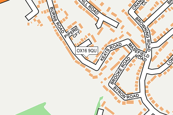 OX16 9QU map - OS OpenMap – Local (Ordnance Survey) OX16 9QU map - OS OpenMap – Local (Ordnance Survey)