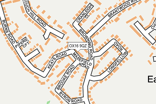 OX16 9QZ map - OS OpenMap – Local (Ordnance Survey) OX16 9QZ map - OS OpenMap – Local (Ordnance Survey)
