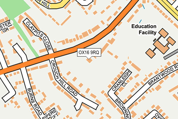 OX16 9RQ map - OS OpenMap – Local (Ordnance Survey) OX16 9RQ map - OS OpenMap – Local (Ordnance Survey)
