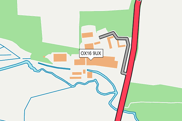 OX16 9UX map - OS OpenMap – Local (Ordnance Survey) OX16 9UX map - OS OpenMap – Local (Ordnance Survey)