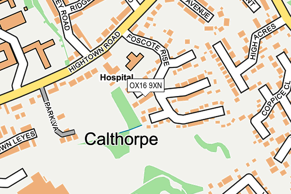 OX16 9XN map - OS OpenMap – Local (Ordnance Survey) OX16 9XN map - OS OpenMap – Local (Ordnance Survey)