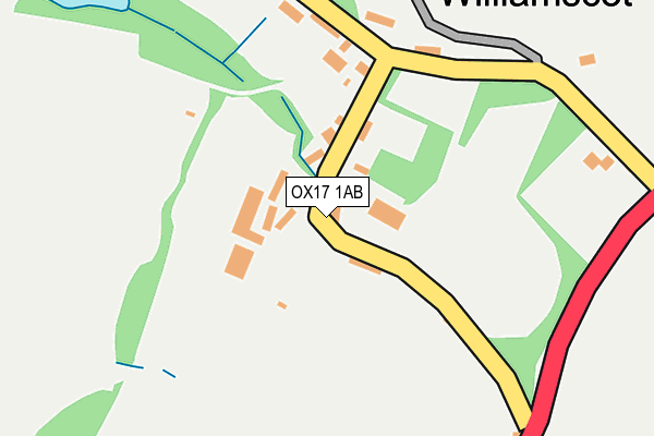 OX17 1AB map - OS OpenMap – Local (Ordnance Survey) OX17 1AB map - OS OpenMap – Local (Ordnance Survey)