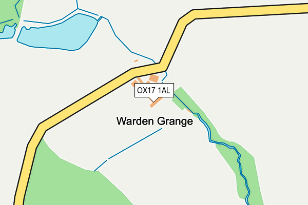 OX17 1AL map - OS OpenMap – Local (Ordnance Survey)