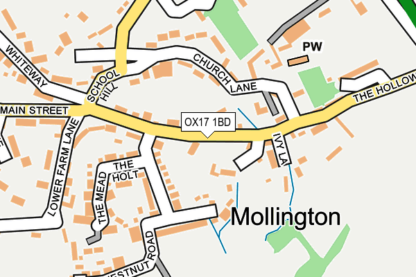OX17 1BD map - OS OpenMap – Local (Ordnance Survey) OX17 1BD map - OS OpenMap – Local (Ordnance Survey)