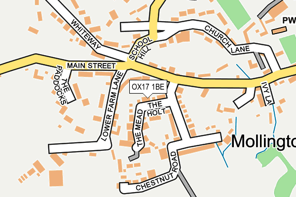 OX17 1BE map - OS OpenMap – Local (Ordnance Survey) OX17 1BE map - OS OpenMap – Local (Ordnance Survey)