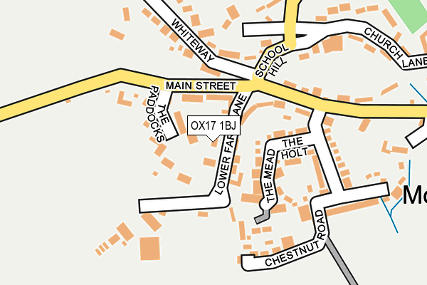 OX17 1BJ map - OS OpenMap – Local (Ordnance Survey) OX17 1BJ map - OS OpenMap – Local (Ordnance Survey)