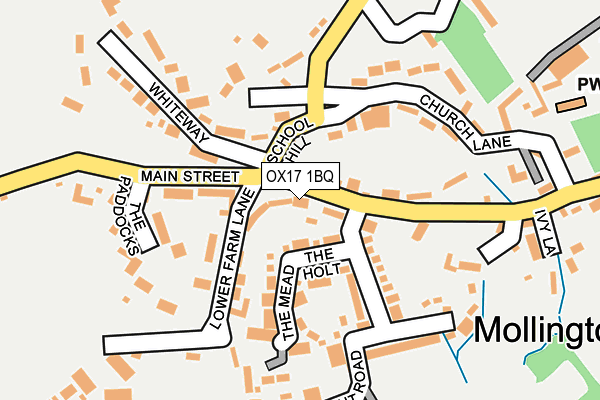 OX17 1BQ map - OS OpenMap – Local (Ordnance Survey) OX17 1BQ map - OS OpenMap – Local (Ordnance Survey)