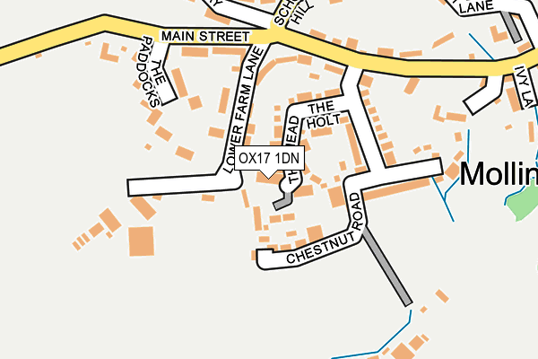 OX17 1DN map - OS OpenMap – Local (Ordnance Survey) OX17 1DN map - OS OpenMap – Local (Ordnance Survey)