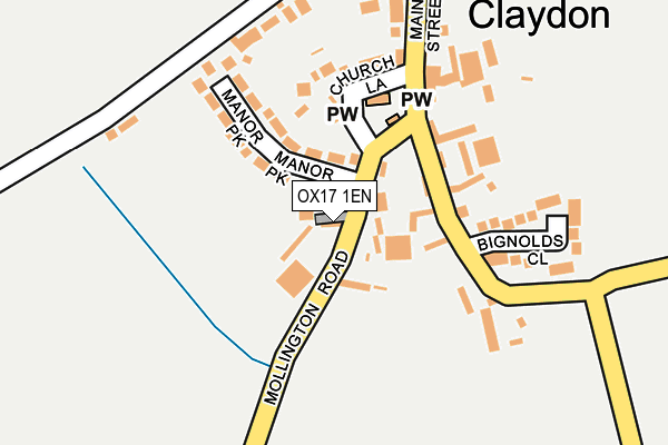 OX17 1EN map - OS OpenMap – Local (Ordnance Survey) OX17 1EN map - OS OpenMap – Local (Ordnance Survey)