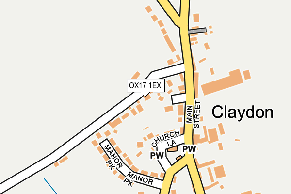 OX17 1EX map - OS OpenMap – Local (Ordnance Survey) OX17 1EX map - OS OpenMap – Local (Ordnance Survey)