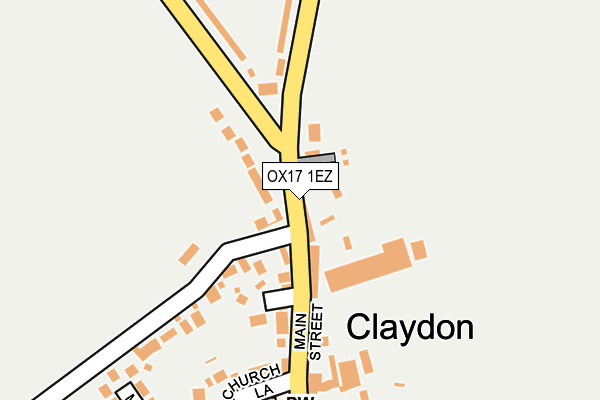 OX17 1EZ map - OS OpenMap – Local (Ordnance Survey) OX17 1EZ map - OS OpenMap – Local (Ordnance Survey)