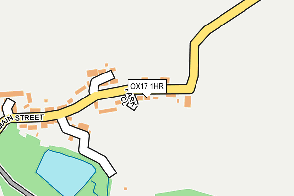 OX17 1HR map - OS OpenMap – Local (Ordnance Survey) OX17 1HR map - OS OpenMap – Local (Ordnance Survey)