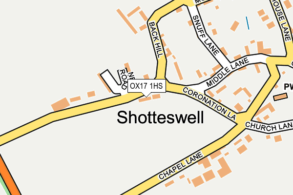 OX17 1HS map - OS OpenMap – Local (Ordnance Survey) OX17 1HS map - OS OpenMap – Local (Ordnance Survey)