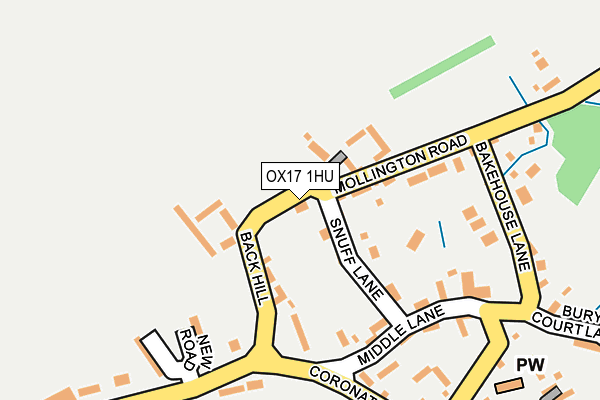 OX17 1HU map - OS OpenMap – Local (Ordnance Survey) OX17 1HU map - OS OpenMap – Local (Ordnance Survey)