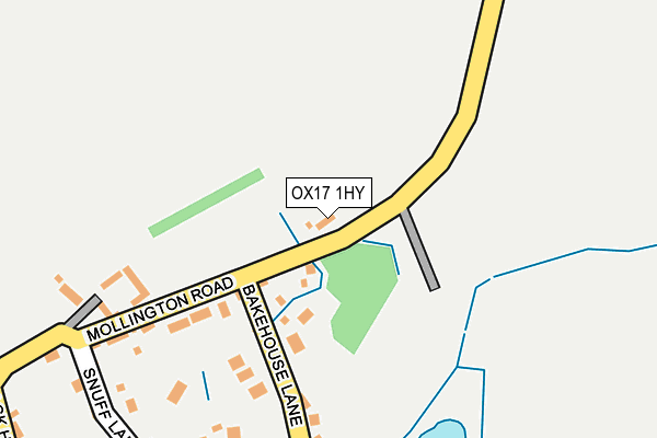 OX17 1HY map - OS OpenMap – Local (Ordnance Survey) OX17 1HY map - OS OpenMap – Local (Ordnance Survey)