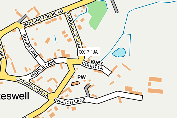 OX17 1JA map - OS OpenMap – Local (Ordnance Survey) OX17 1JA map - OS OpenMap – Local (Ordnance Survey)