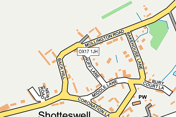 OX17 1JH map - OS OpenMap – Local (Ordnance Survey)