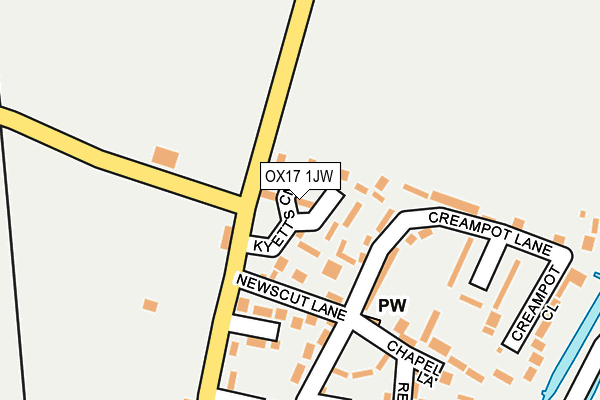 OX17 1JW map - OS OpenMap – Local (Ordnance Survey) OX17 1JW map - OS OpenMap – Local (Ordnance Survey)
