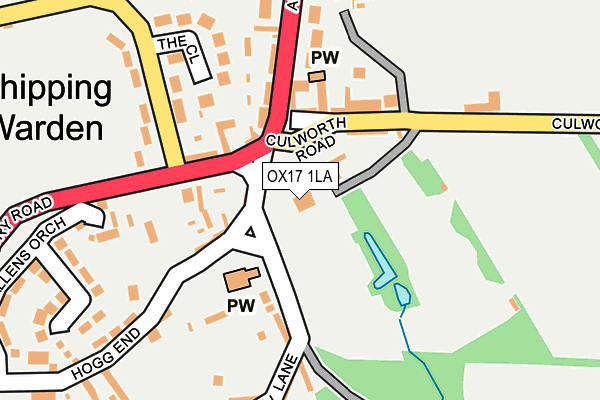 OX17 1LA map - OS OpenMap – Local (Ordnance Survey) OX17 1LA map - OS OpenMap – Local (Ordnance Survey)