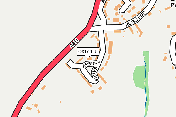 OX17 1LU map - OS OpenMap – Local (Ordnance Survey) OX17 1LU map - OS OpenMap – Local (Ordnance Survey)