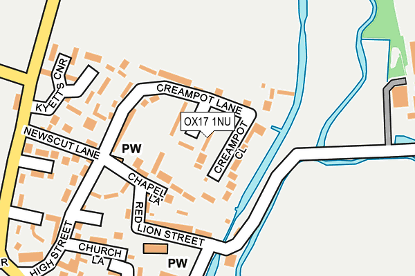 OX17 1NU map - OS OpenMap – Local (Ordnance Survey) OX17 1NU map - OS OpenMap – Local (Ordnance Survey)