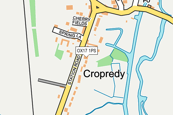 OX17 1PS map - OS OpenMap – Local (Ordnance Survey)