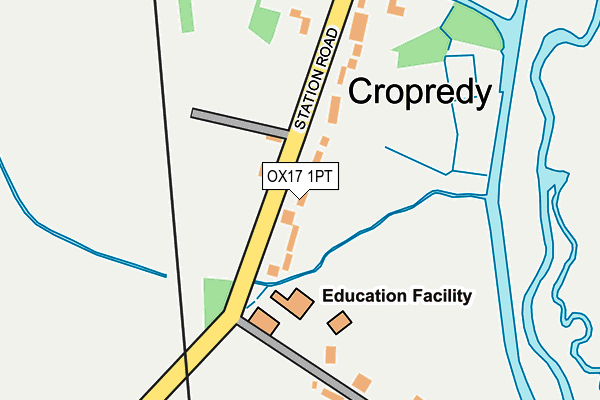 OX17 1PT map - OS OpenMap – Local (Ordnance Survey) OX17 1PT map - OS OpenMap – Local (Ordnance Survey)