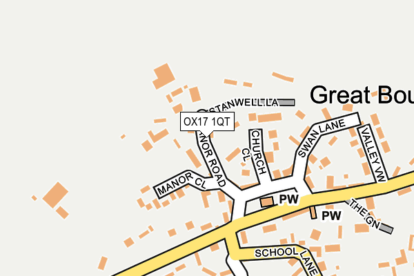 OX17 1QT map - OS OpenMap – Local (Ordnance Survey) OX17 1QT map - OS OpenMap – Local (Ordnance Survey)