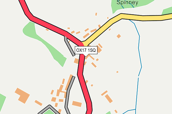OX17 1SQ map - OS OpenMap – Local (Ordnance Survey) OX17 1SQ map - OS OpenMap – Local (Ordnance Survey)