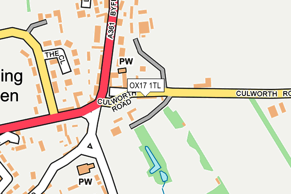 OX17 1TL map - OS OpenMap – Local (Ordnance Survey) OX17 1TL map - OS OpenMap – Local (Ordnance Survey)